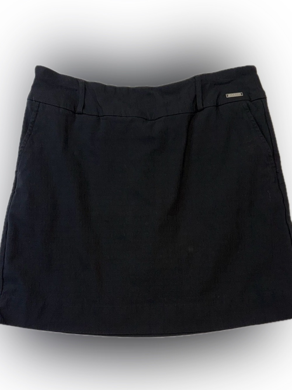 S.C. & CO. Women's Black Pull-On Tummy Control Skort Size 10